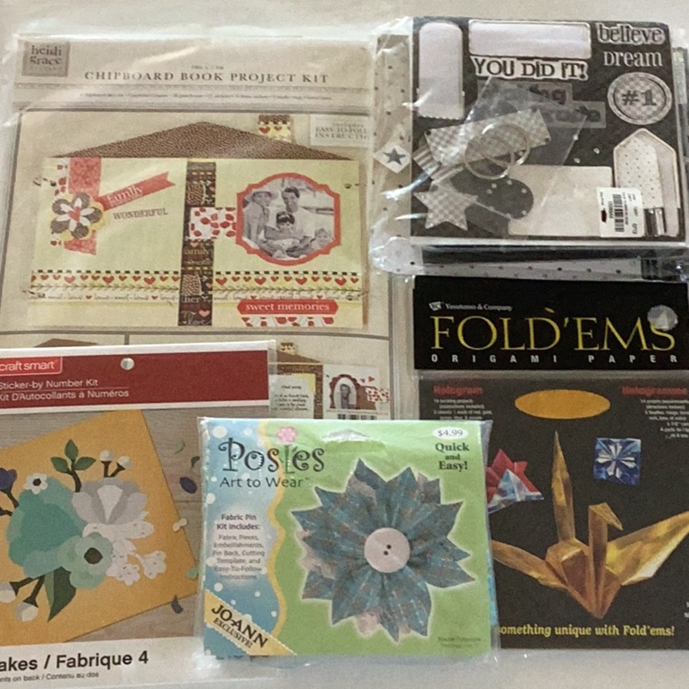 7 PKGS OF CRAFT PROJECTS